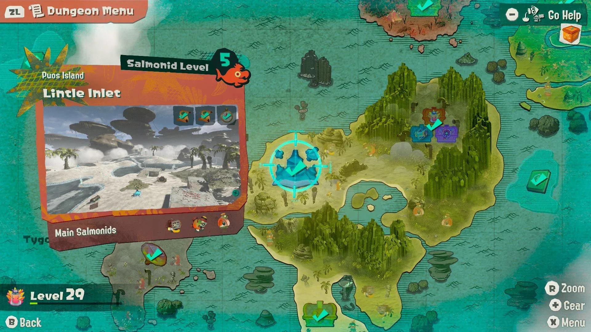 Splatoon Raiders Lintle Inlet Old Compass & Briny Scroll Locations