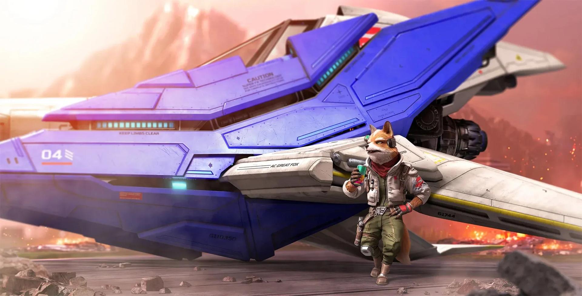 Starfox (2026) Arwing and Fox Render ...