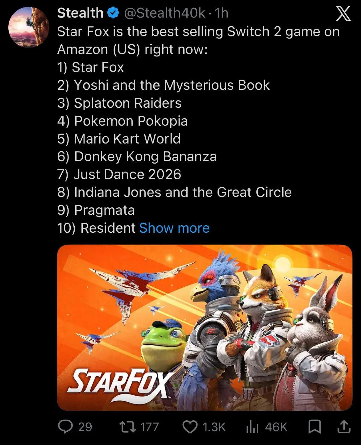Star Fox is a best seller on Amazon US right now : r/NintendoSwitch2