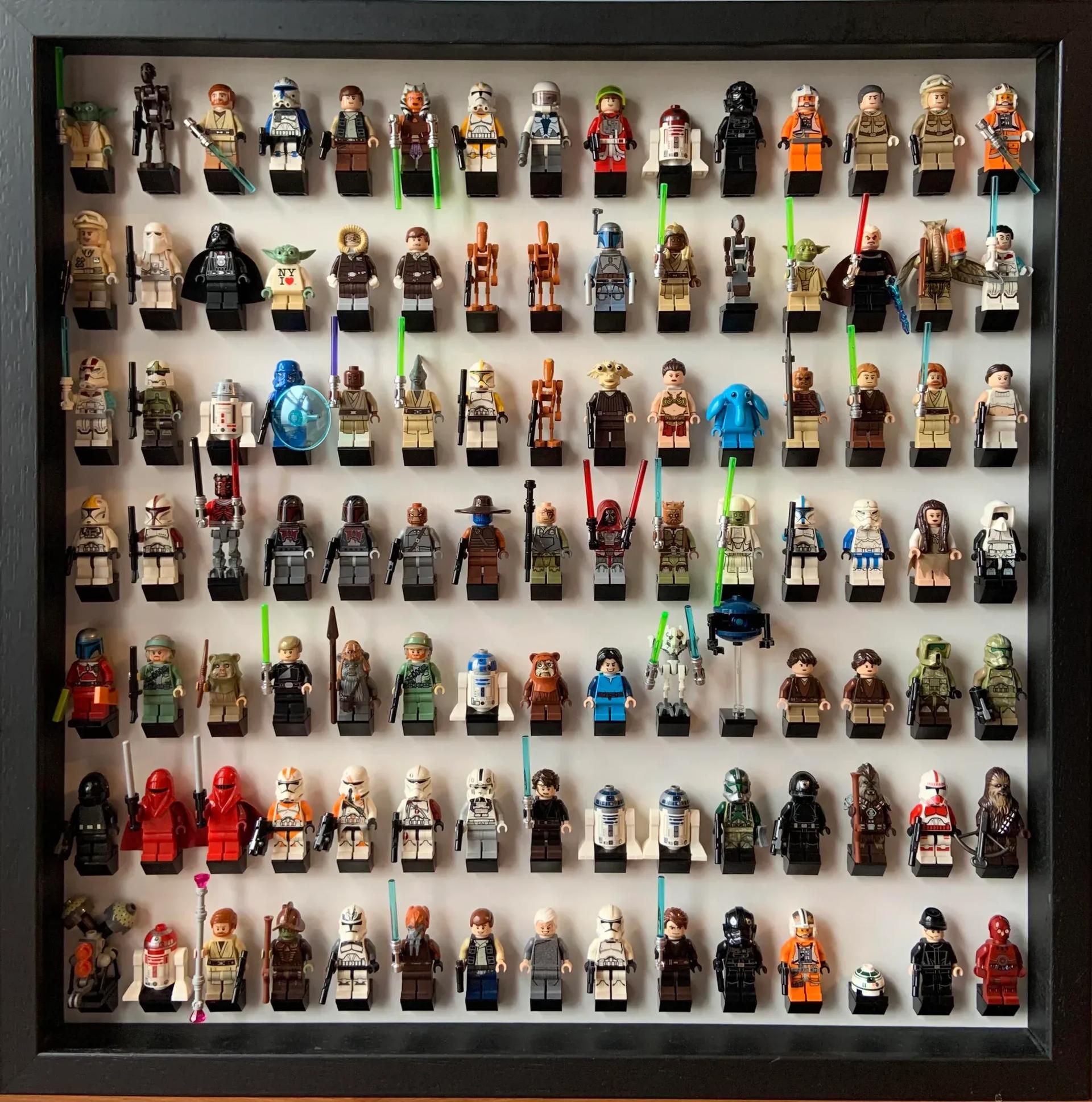 My LEGO Star Wars minifigure collection (final update) : r/legostarwars