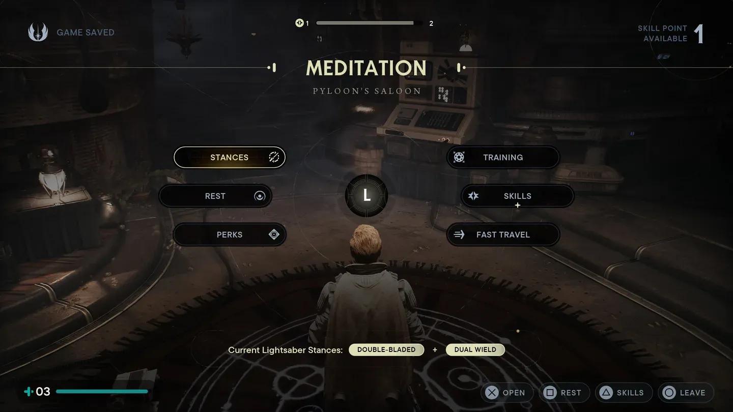 Stance system from Jedi Survivor