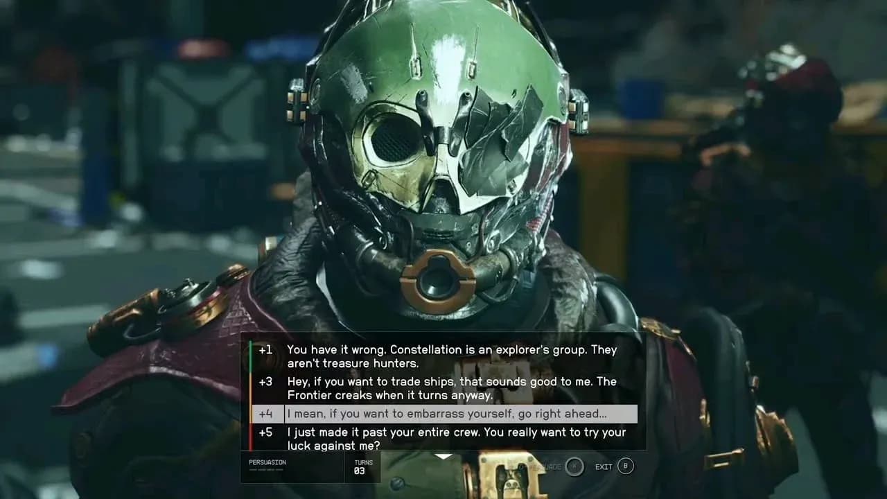 The persuasion mini-game looks so ...