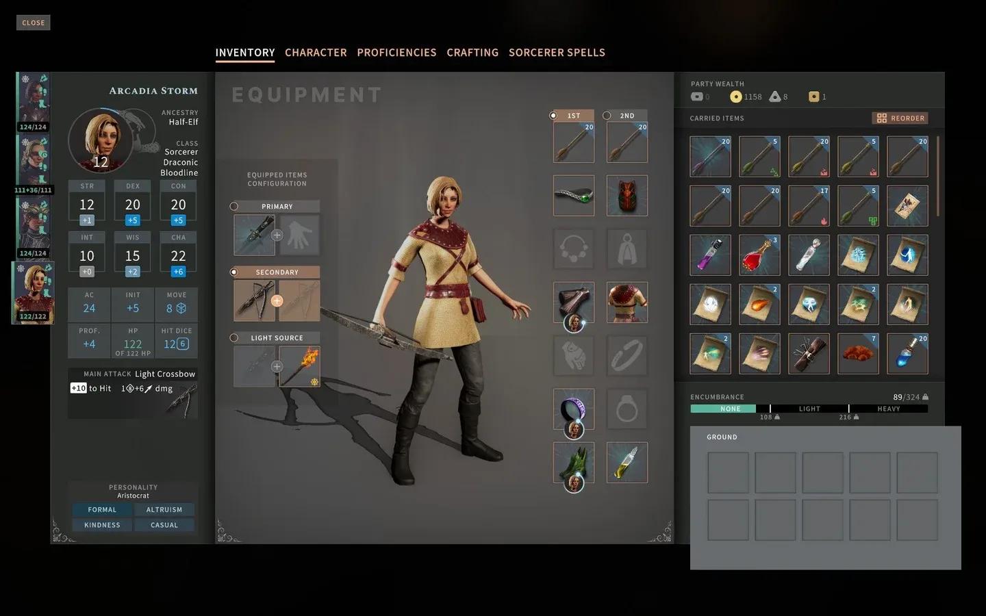 Solasta II crafting basics