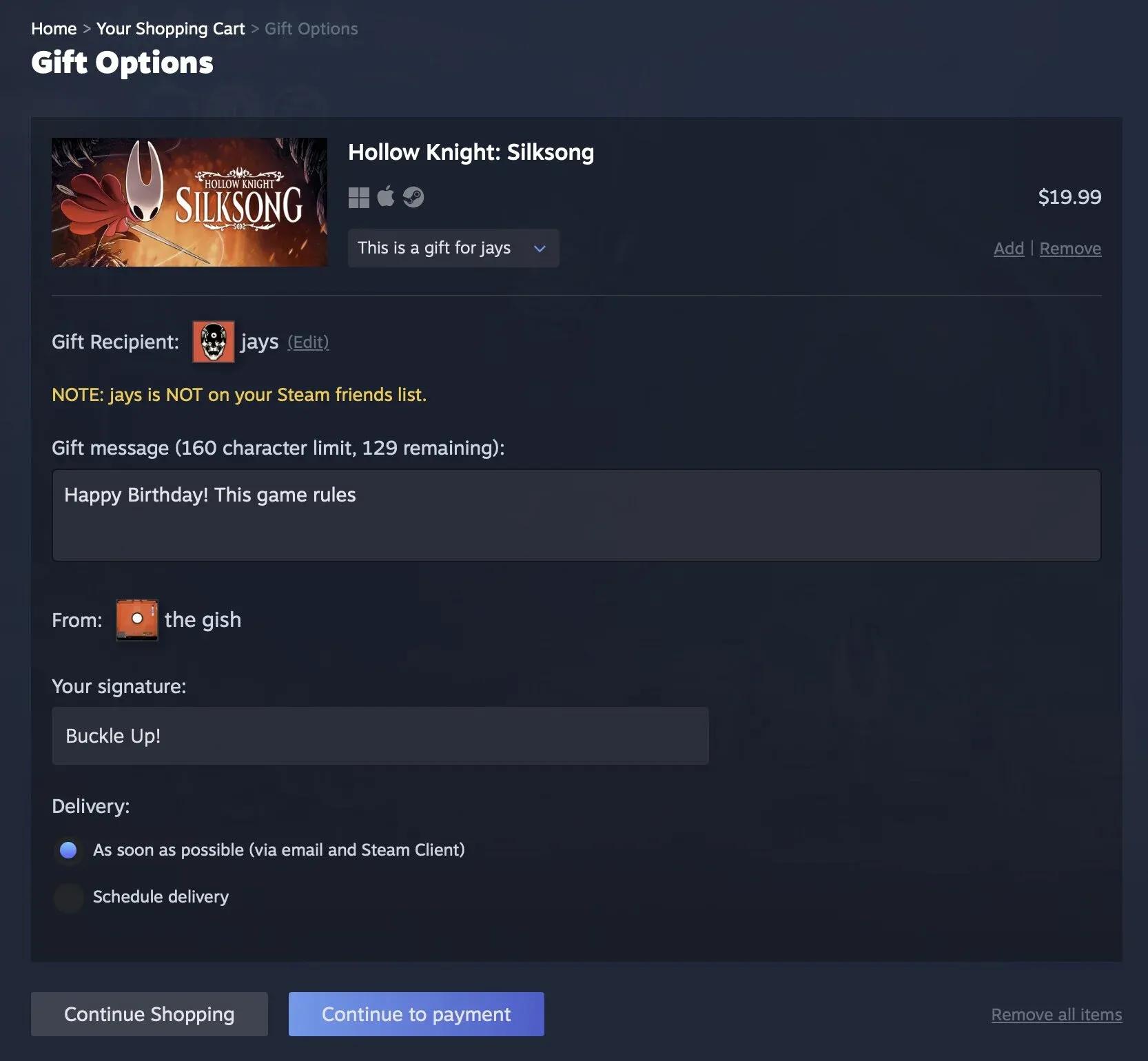 Steam: ora è possibile regalare giochi a chiunque senza richiesta di amicizia image