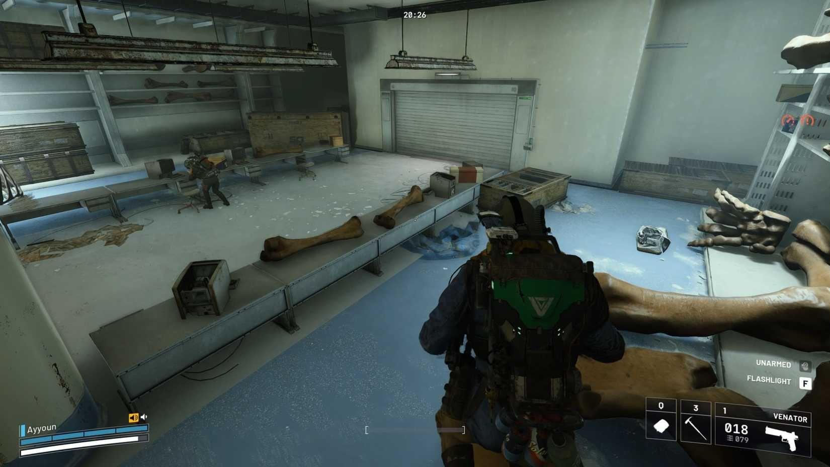 Movie tapes under white sheet