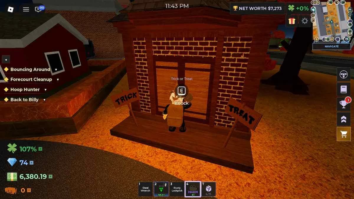 Storage Hunters Open World 中亮着灯的 Trick-or-Treat（不给糖就捣蛋）房屋