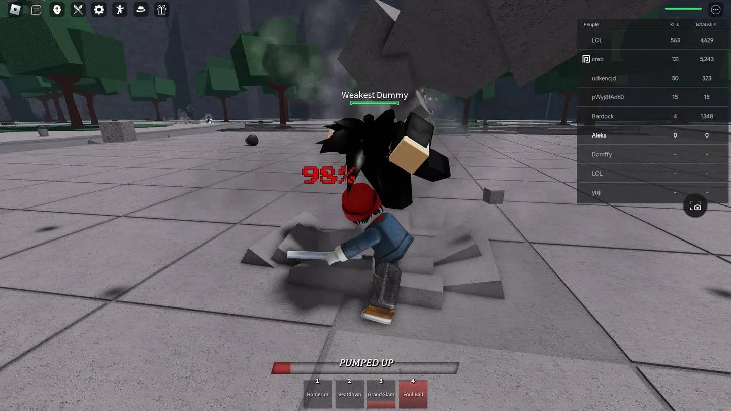 Wall combo finisher setup