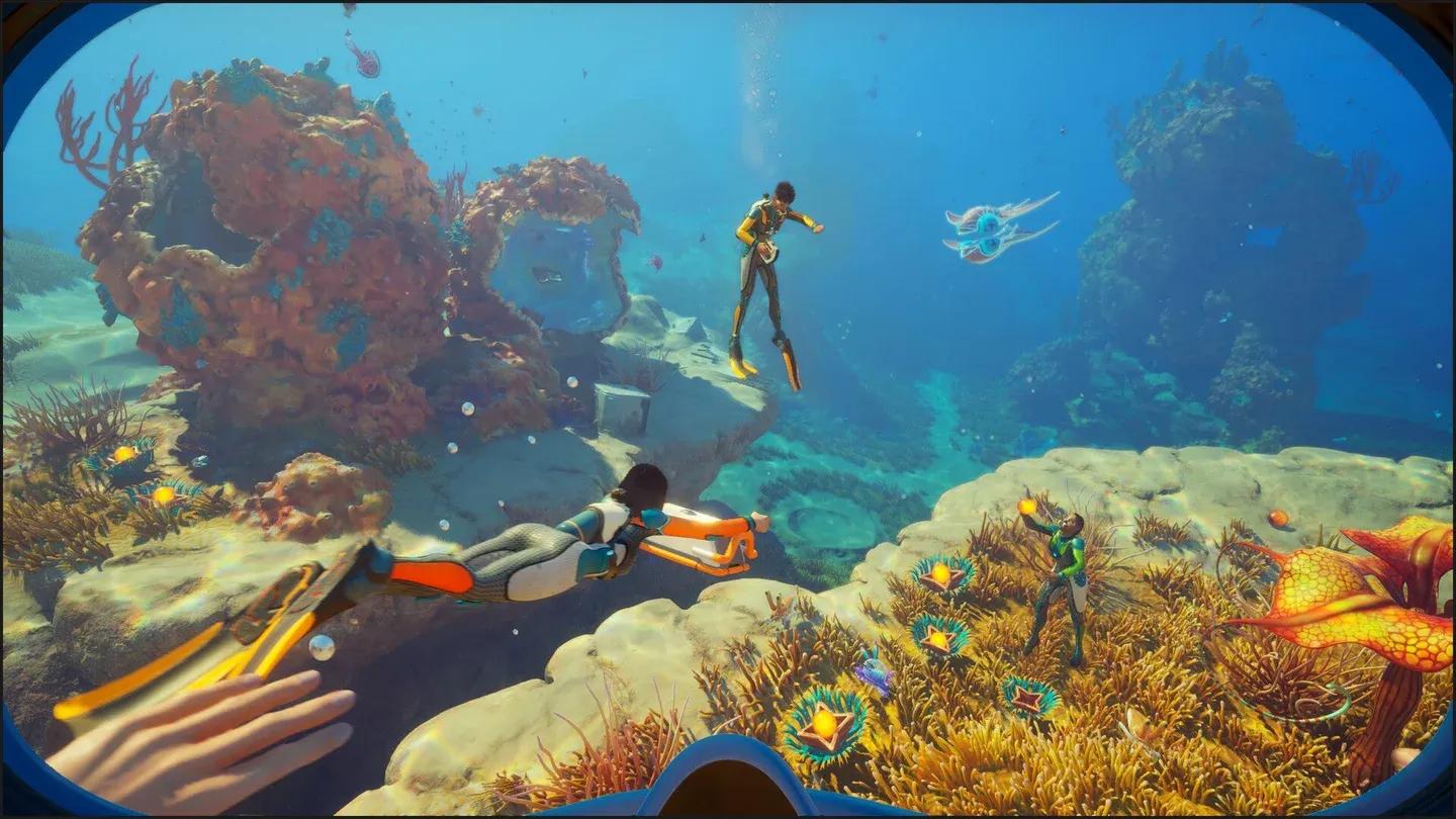 Base building in Subnautica 2