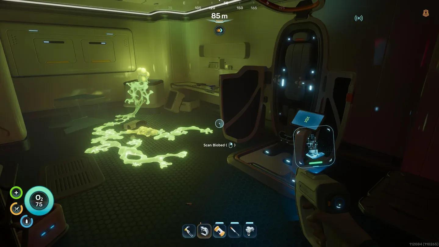 Scanner highlighting a target