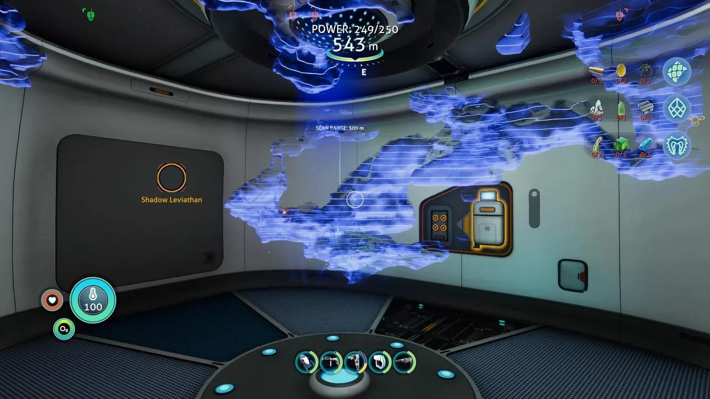 Scan everything to unlock blueprints
