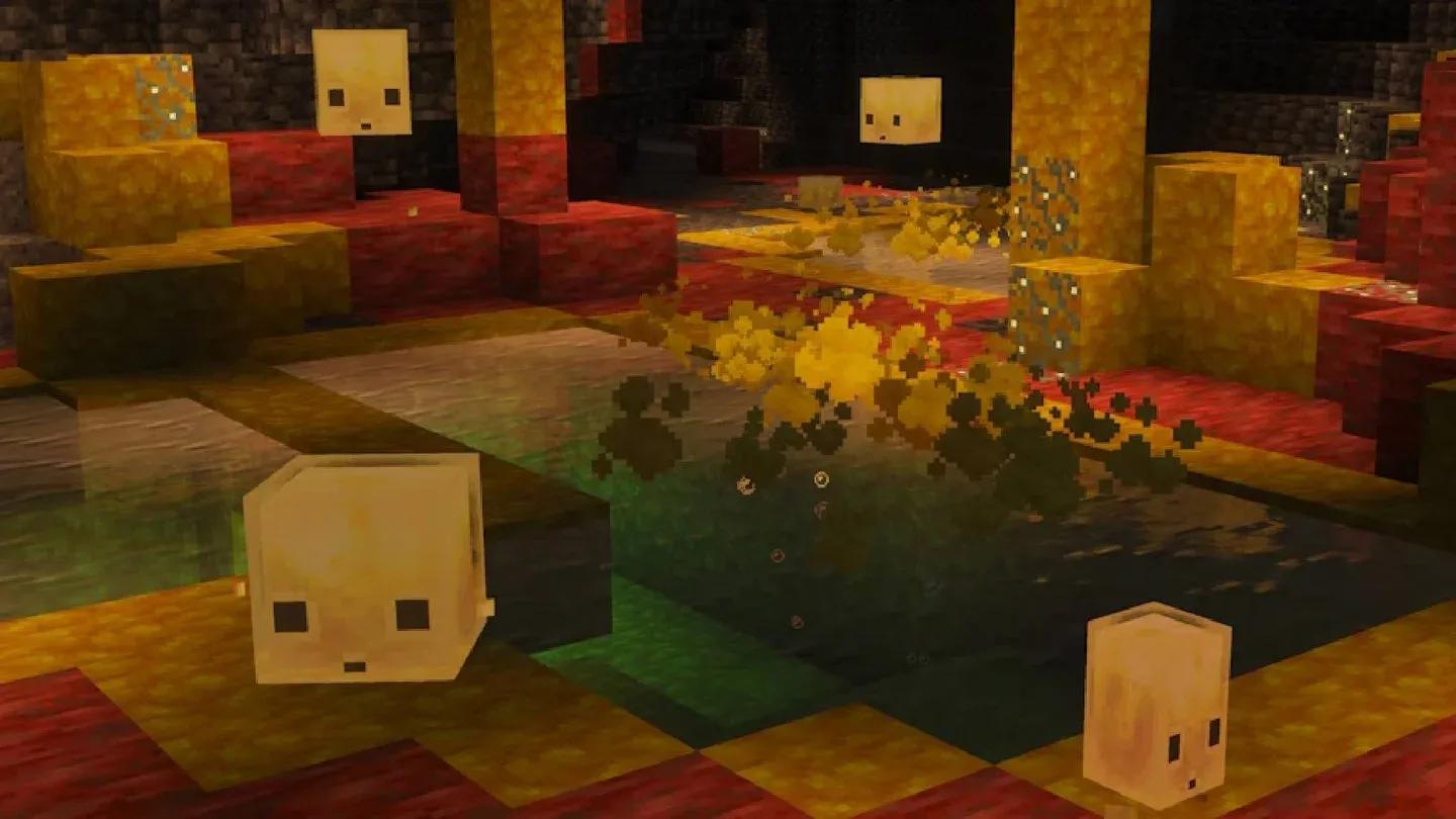 Sulfur Cube absorbing a block