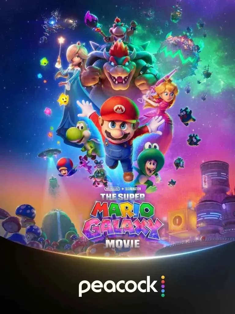 The Super Mario Galaxy Movie Peacock Streaming Release Date Set for Chris  Pratt Movie