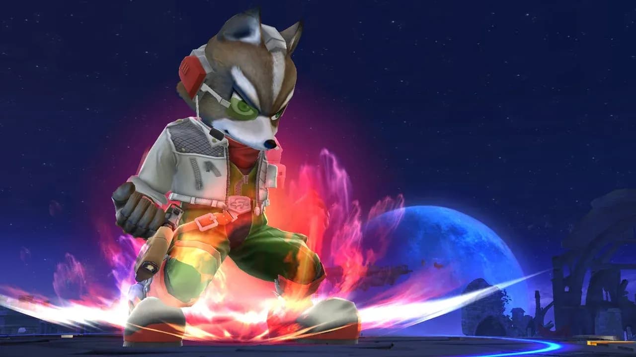 Fox McCloud in Smash Bros