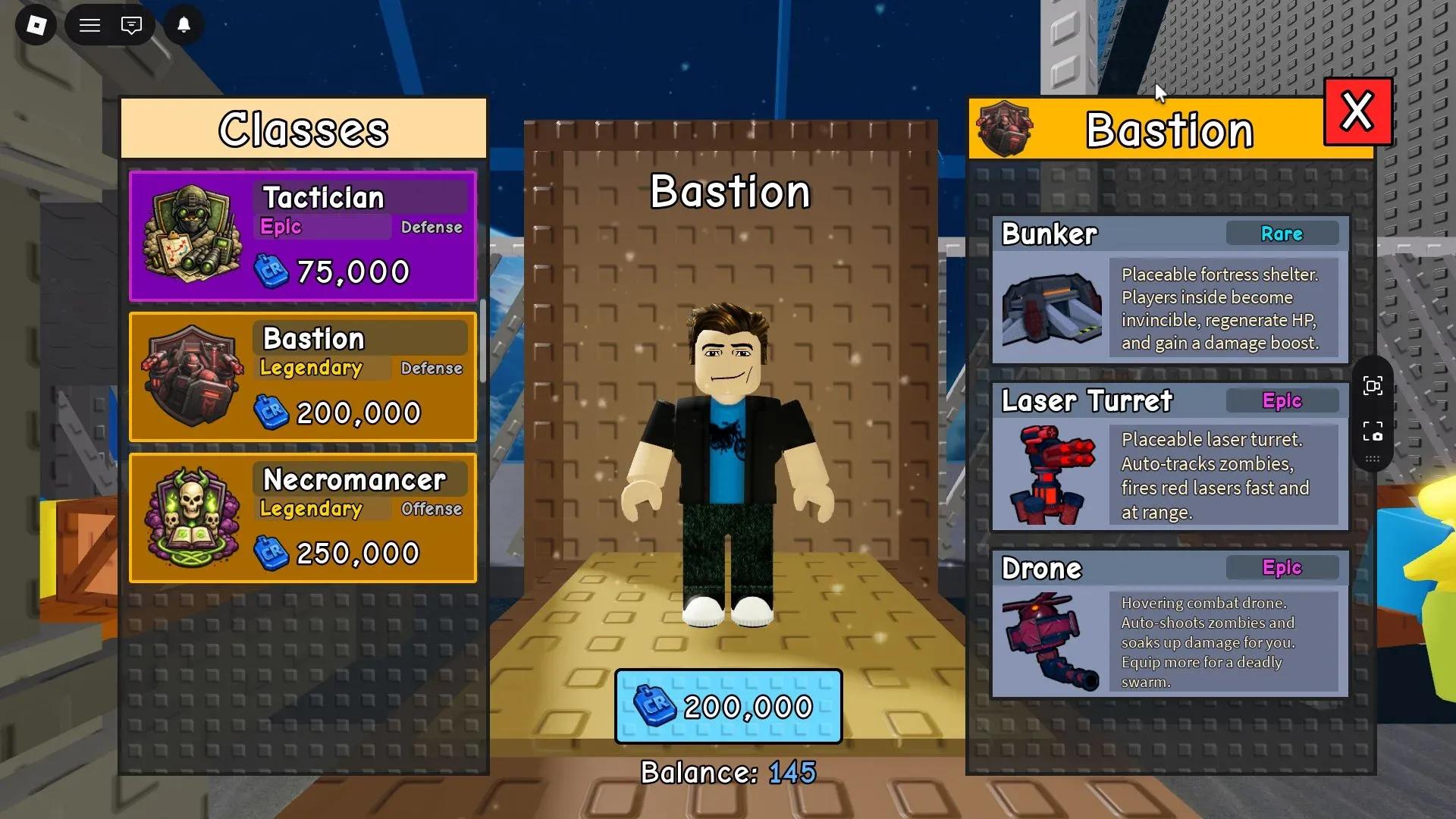 Survive Zombie Arena Bastion Class ...