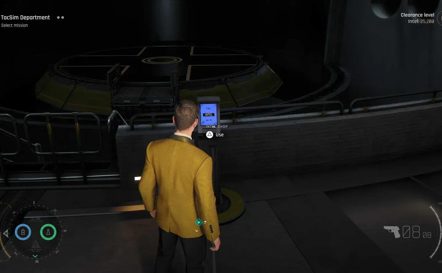 TacSim mission select screen
