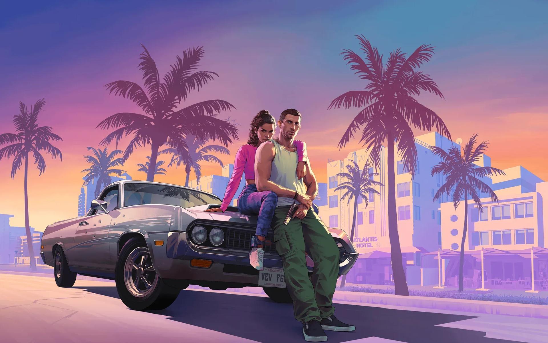 The Full GTA VI Reveal Artwork Directly ...