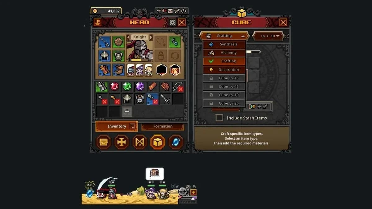 Switch Cube to Alchemy mode