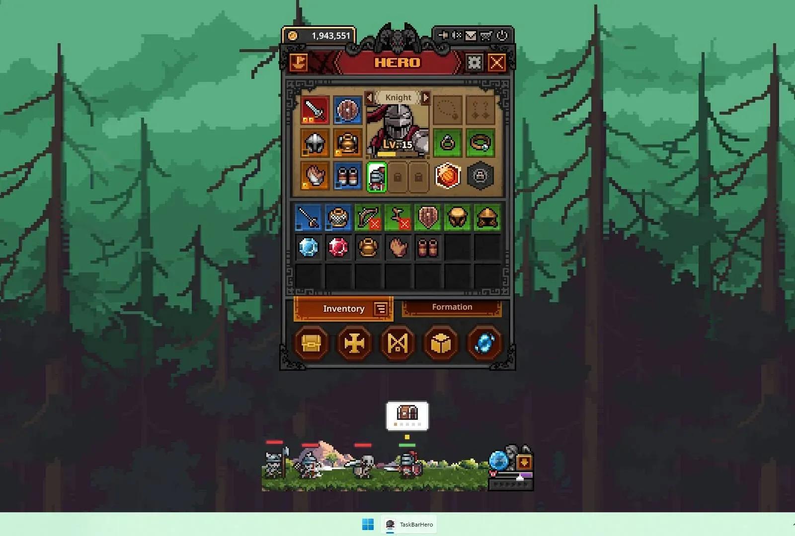 Idle clicker TBH: Task Bar Hero is ...