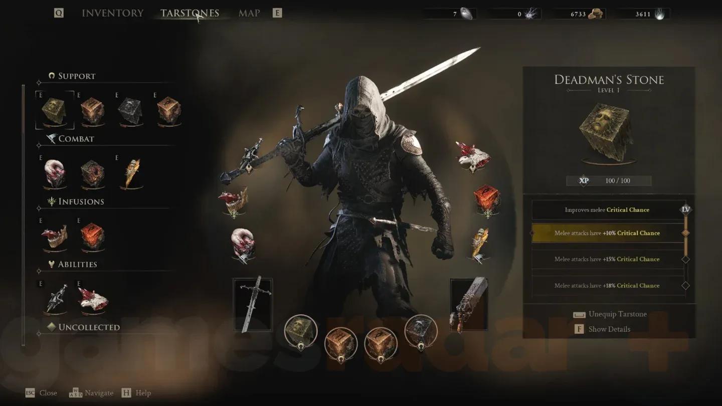 Tarstone build customization