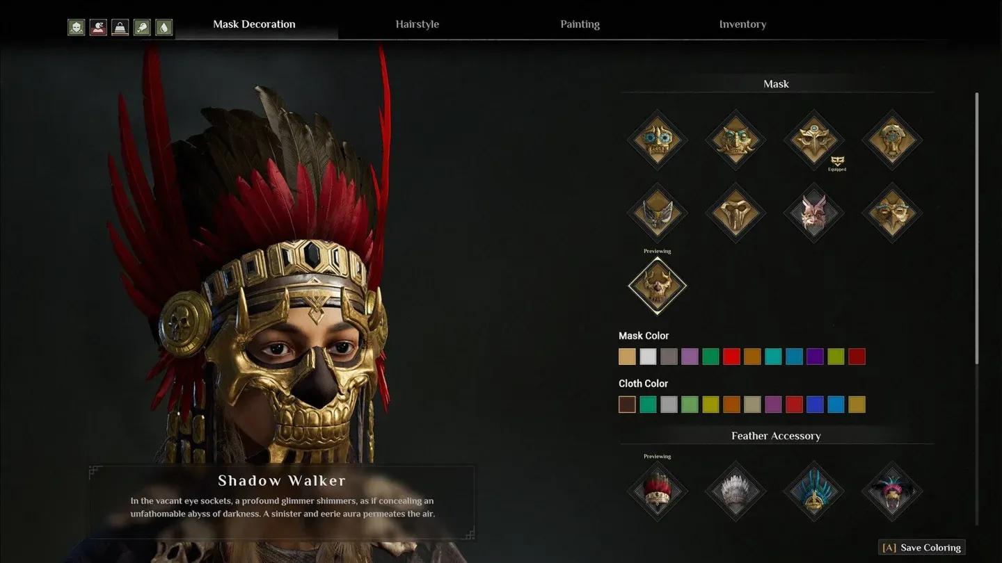 Choose your starting mask wisely