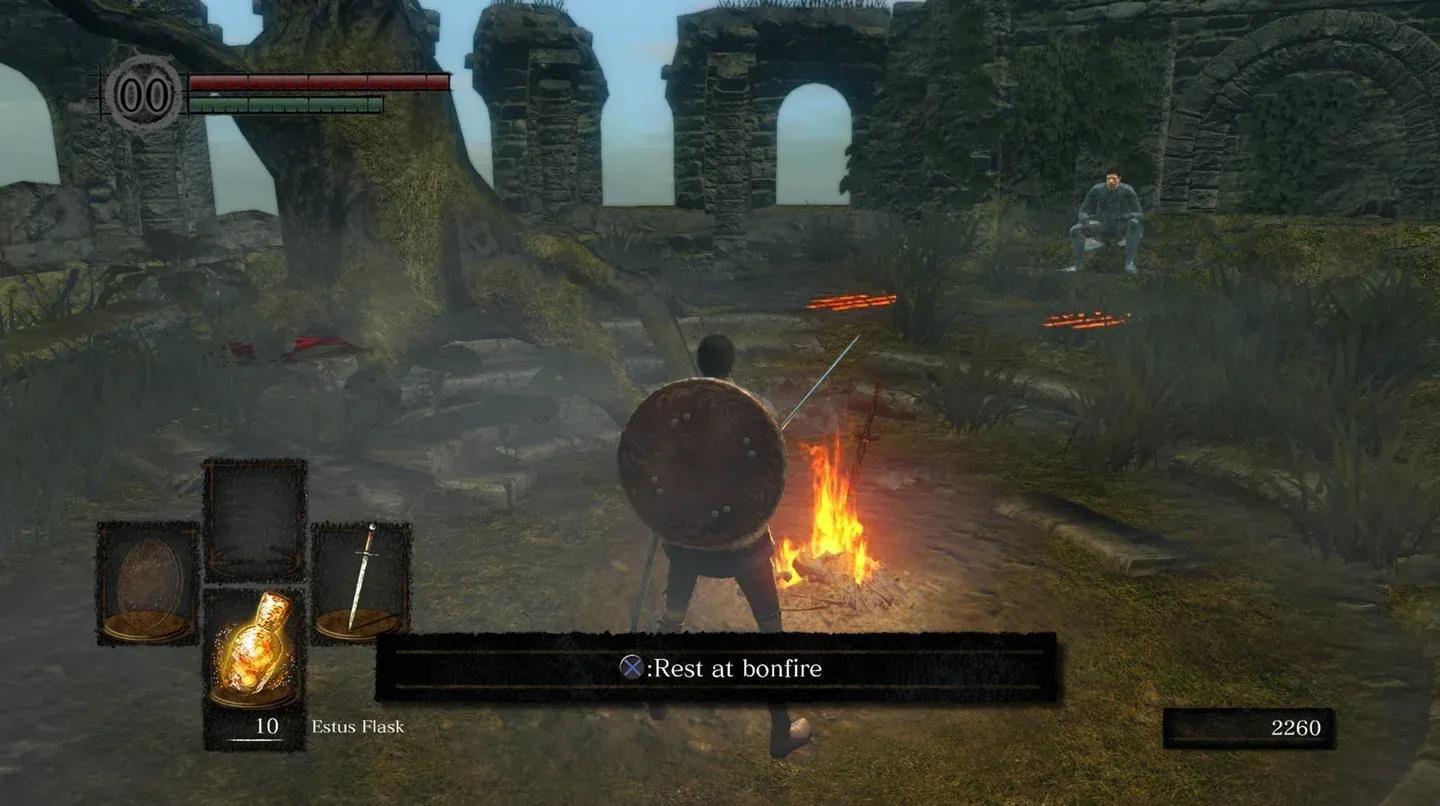 Dark Souls 3 bonfire screen