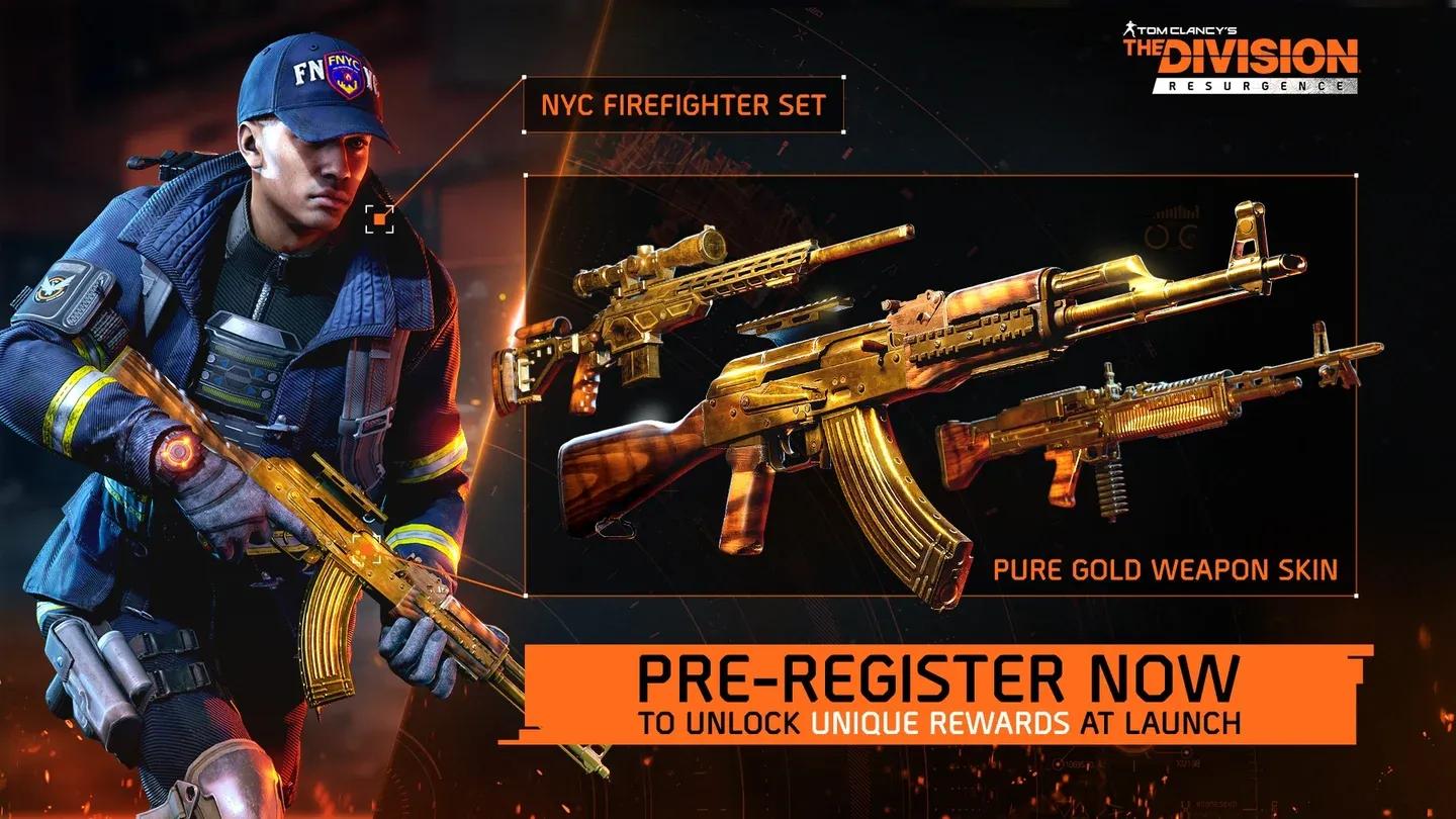 Pre-reg rewards at launch