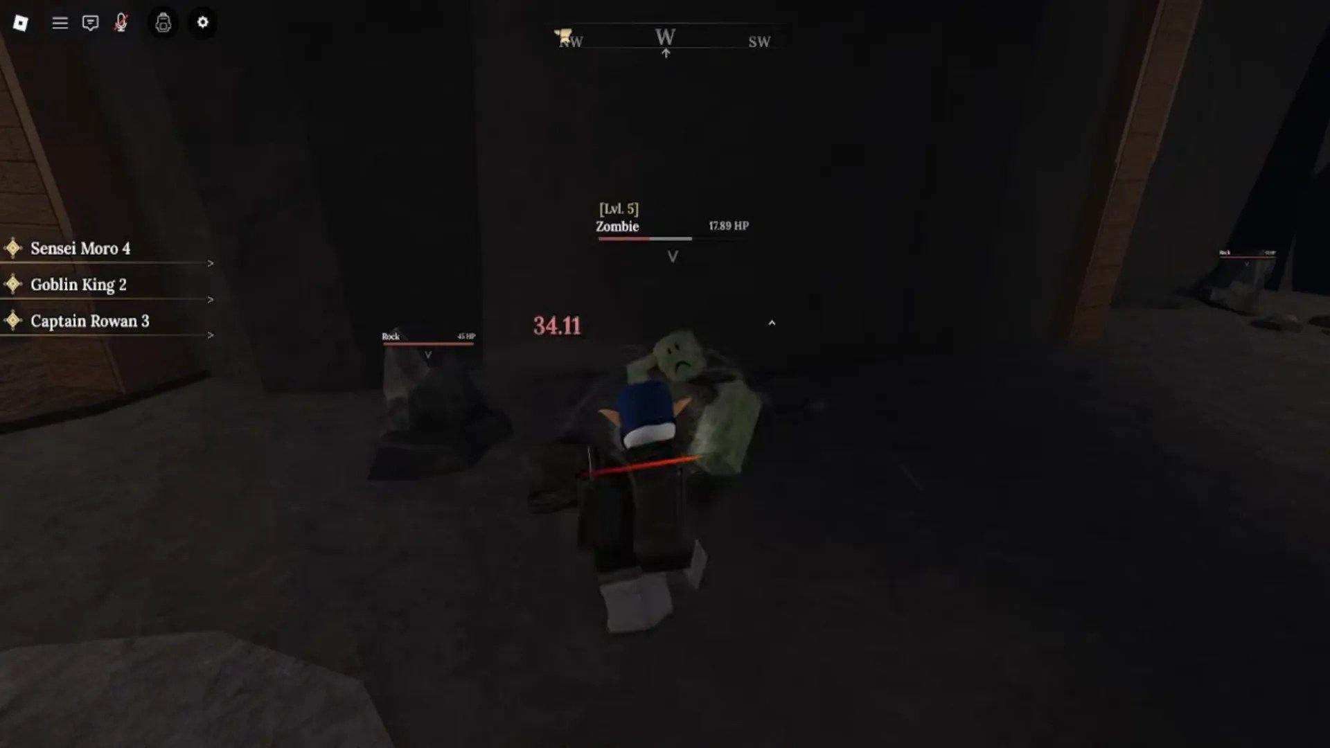Combat blocking mechanics