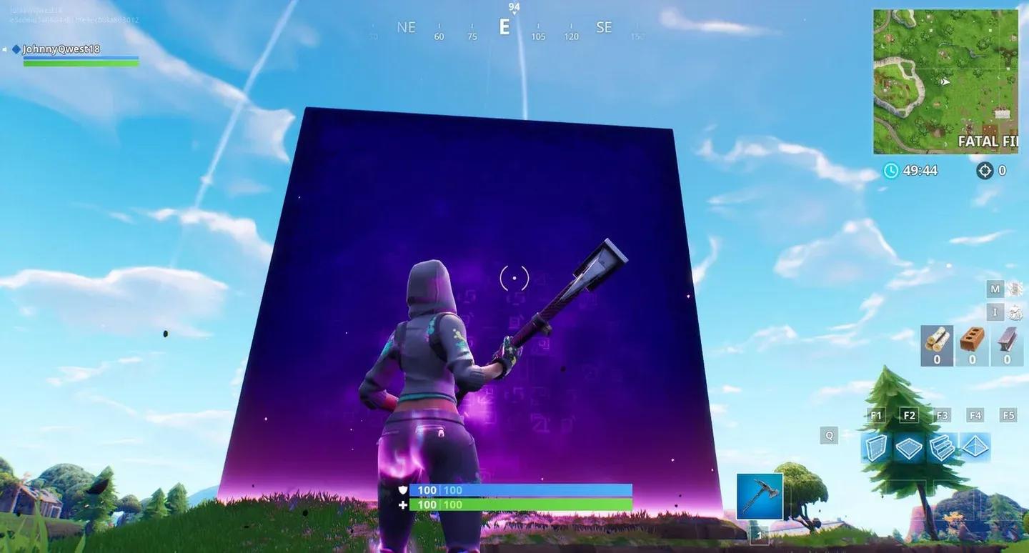 Cube activation event screen