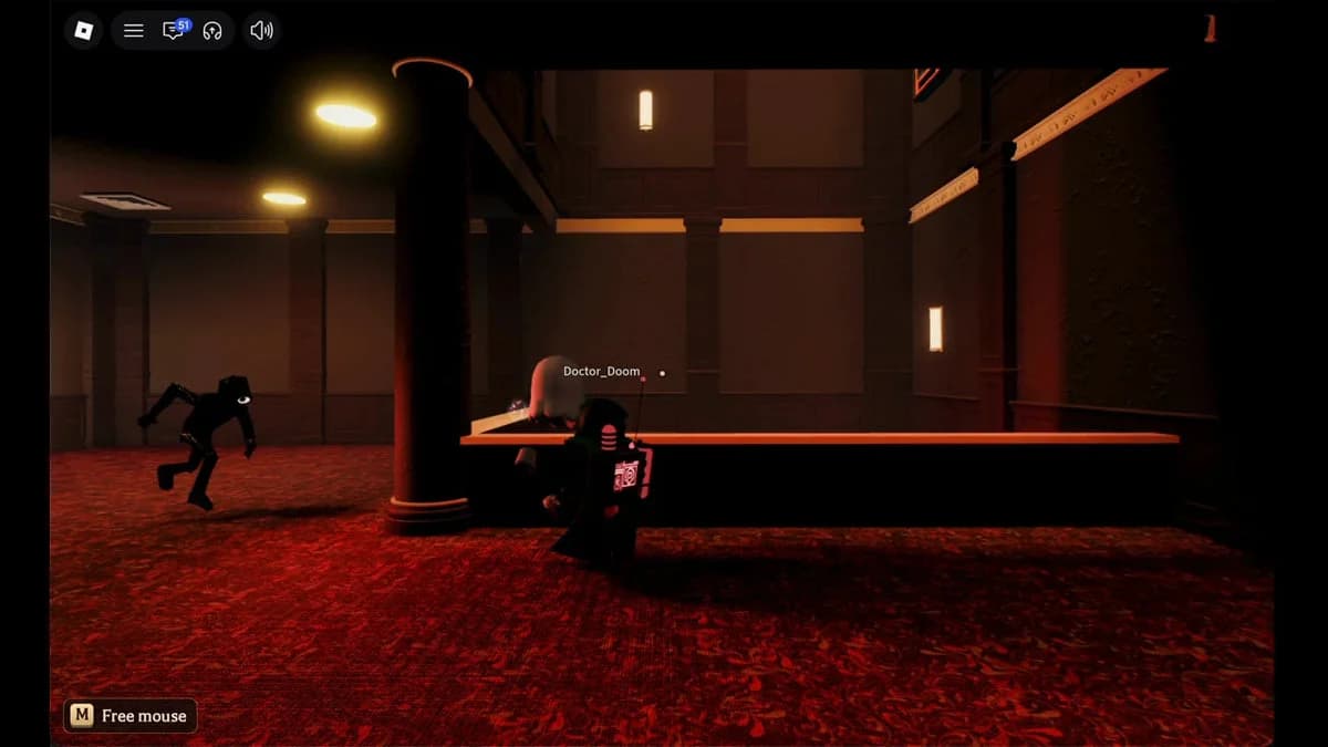Elevator interface showing Floor 2 selection in The Hollow Hub
