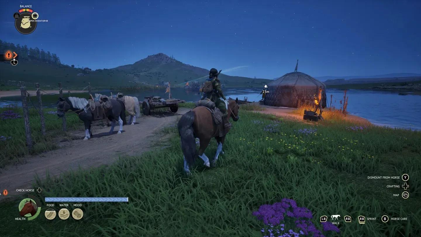 马匹照料操作标签界面