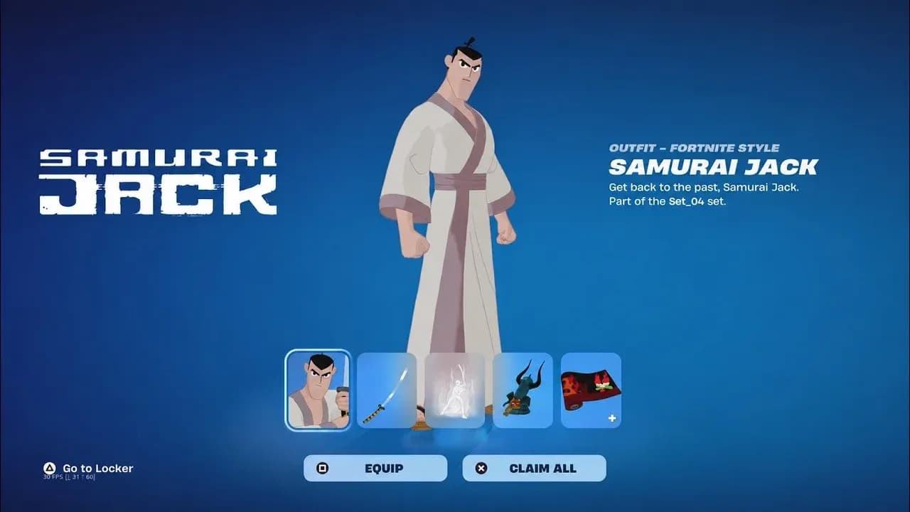 Samurai Jack in the Item Shop