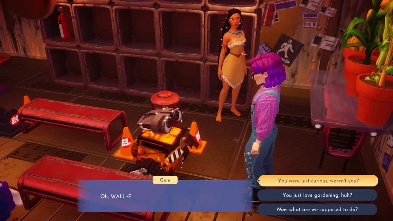 Wall-E's stall for bonus crops