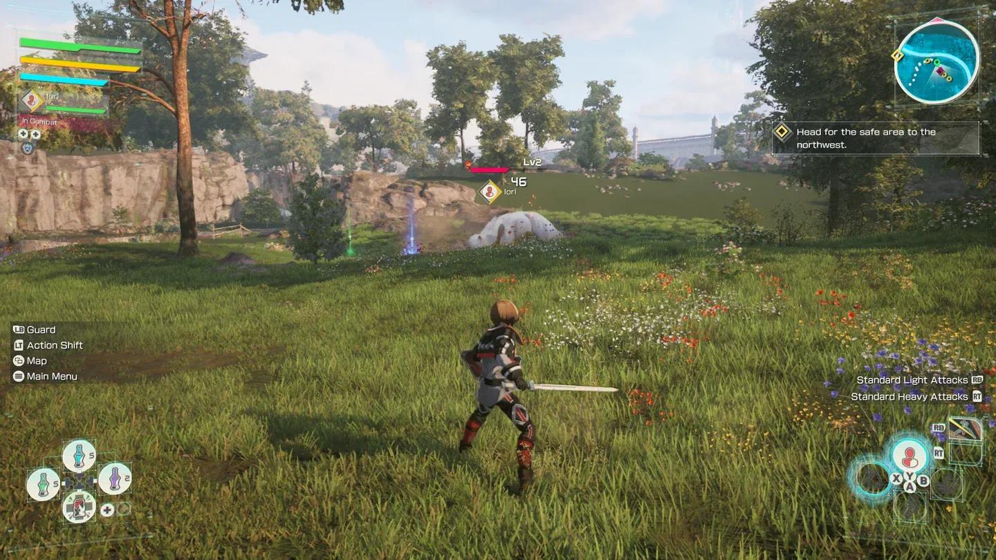 Real-time combat in Aincrad