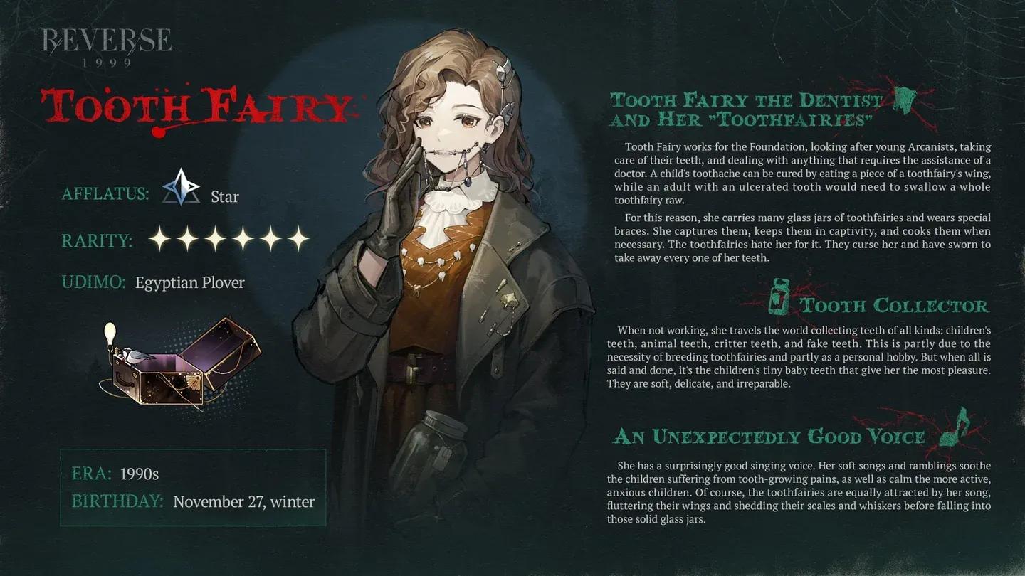 Tooth Fairy character overview