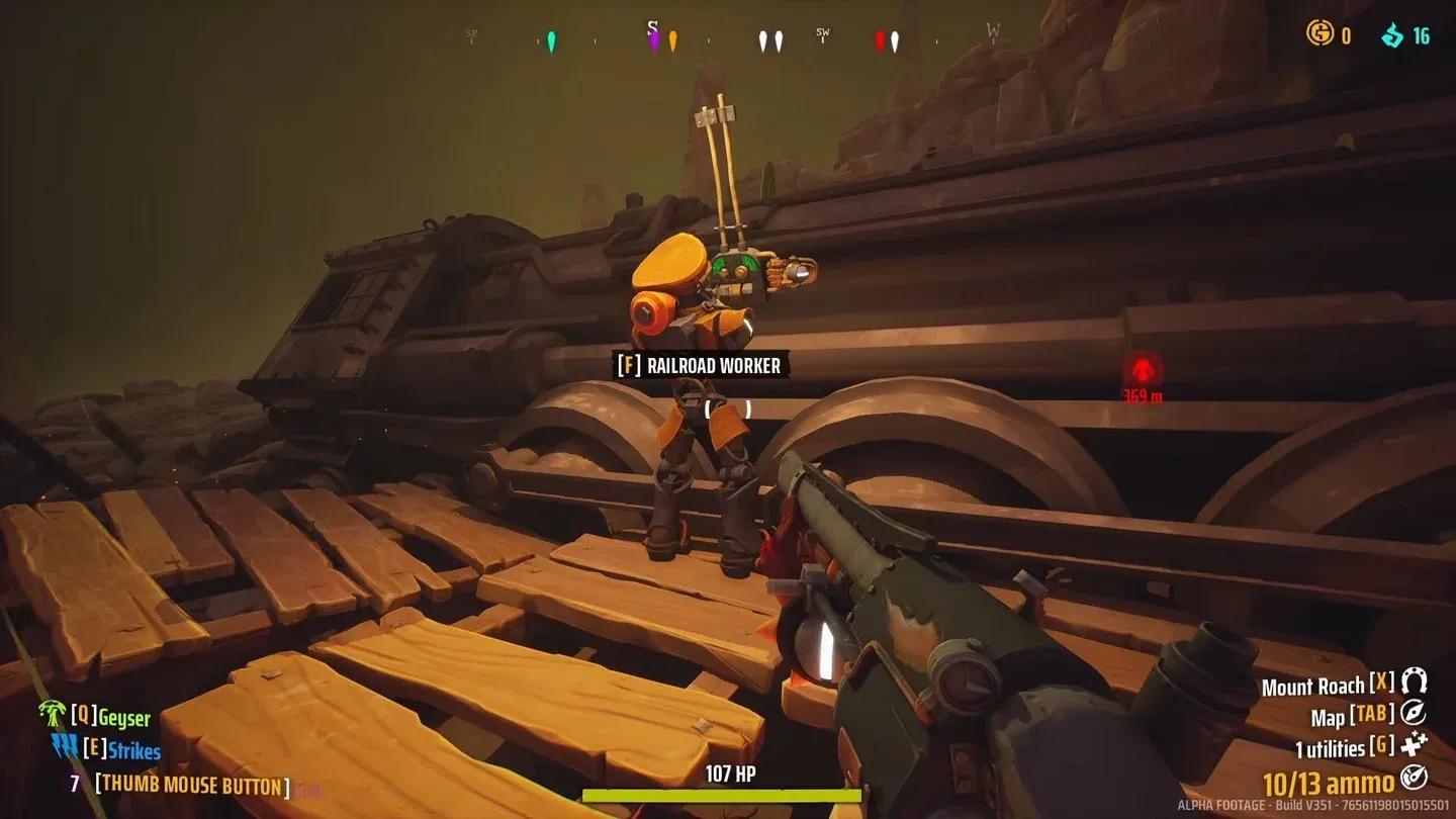 Railroad Worker starts the quest