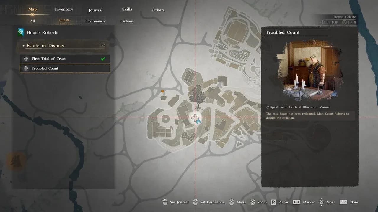 Bluemont Manor starting point