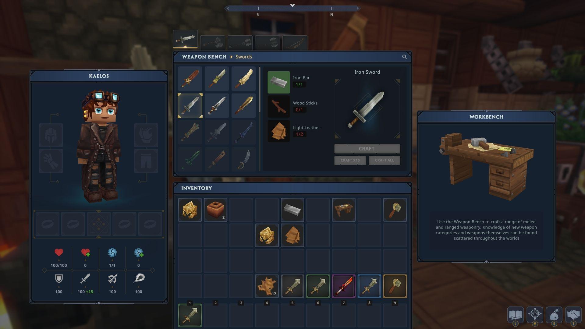 Weapon skill charging system