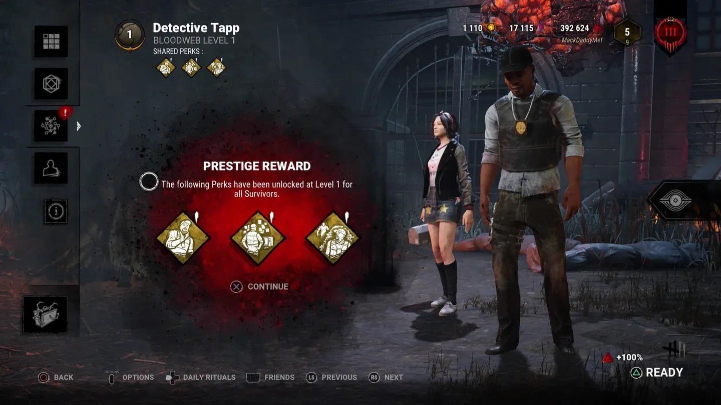 Bloodweb perk unlock path