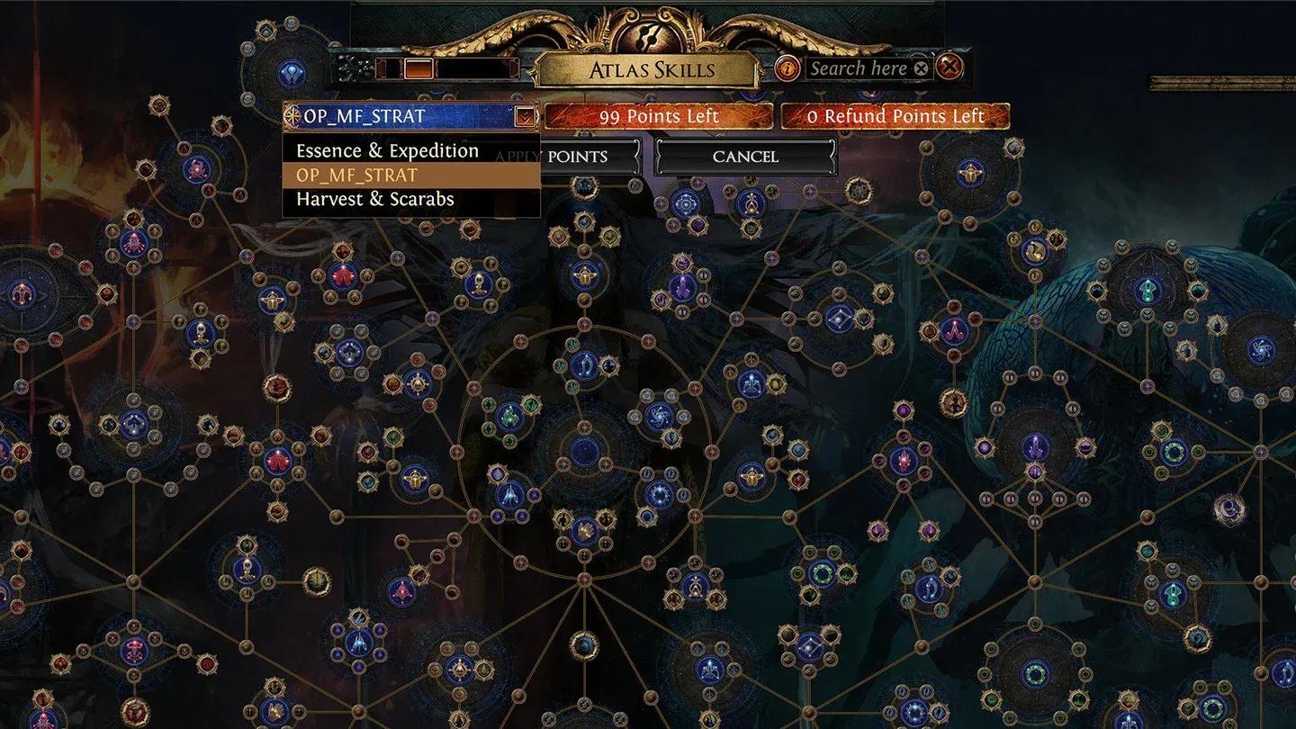 Atlas tree league node clusters
