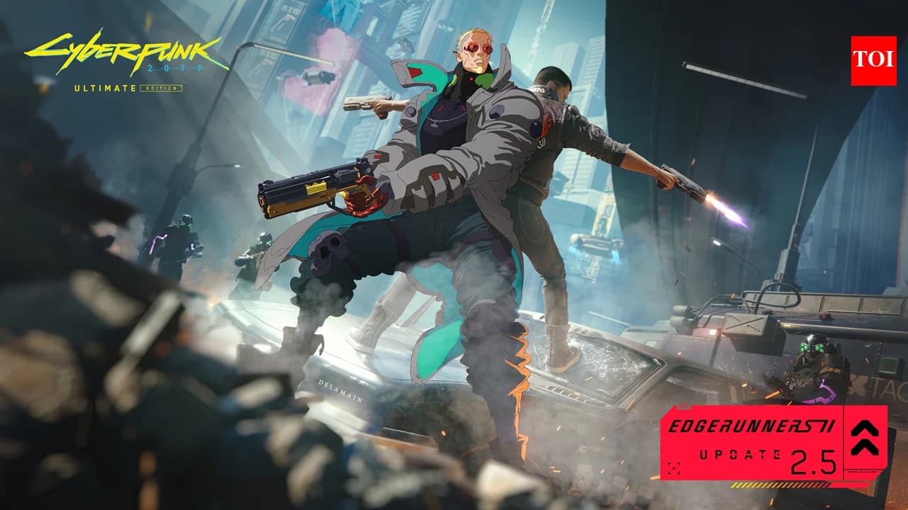 Cyberpunk 2077 2.5 版本更新雙持手槍戰鬥 UI 畫面