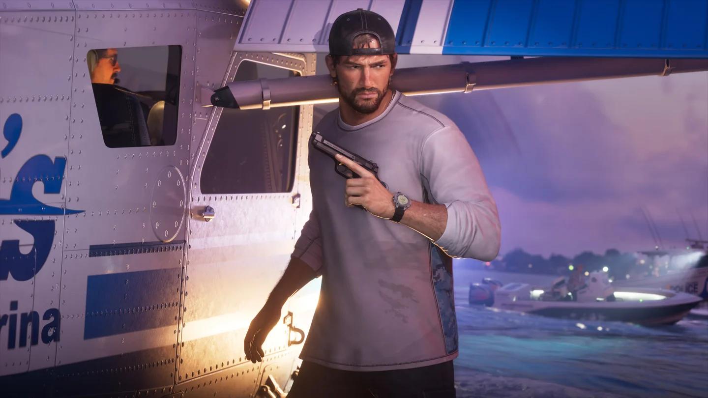 Arte de portada de Grand Theft Auto 5 PlayStation 4 junto al logo de GTA 6