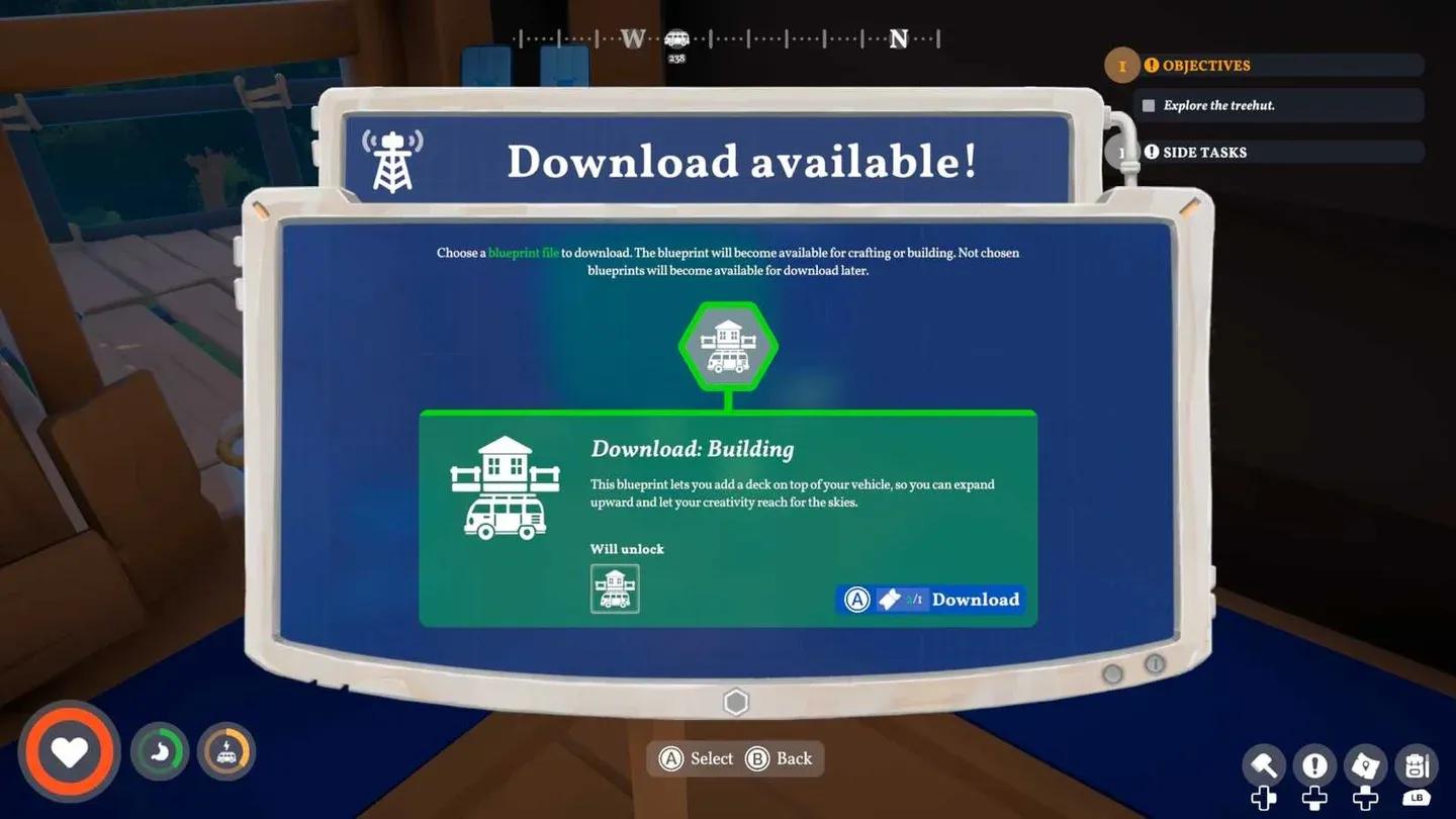 Base Building Deck craft menu