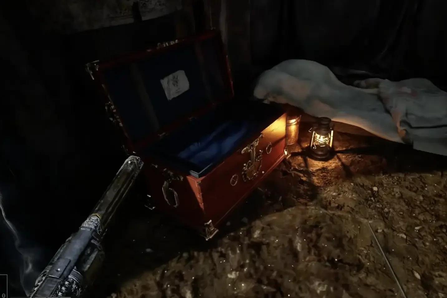 Letter and treasure chest loot in Valor Mortis an unheard farewell cave