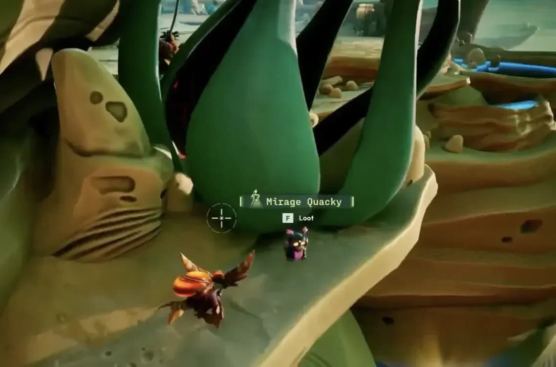 Mirage Quacky by the leaf cluster