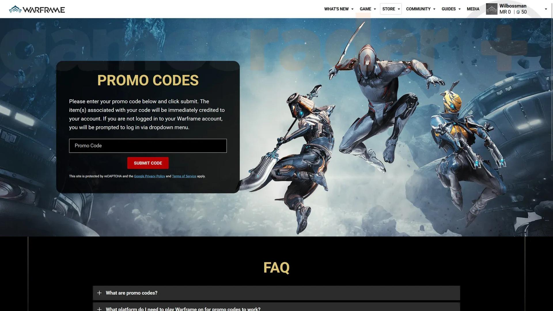 Warframe codes (March 2026) | GamesRadar+