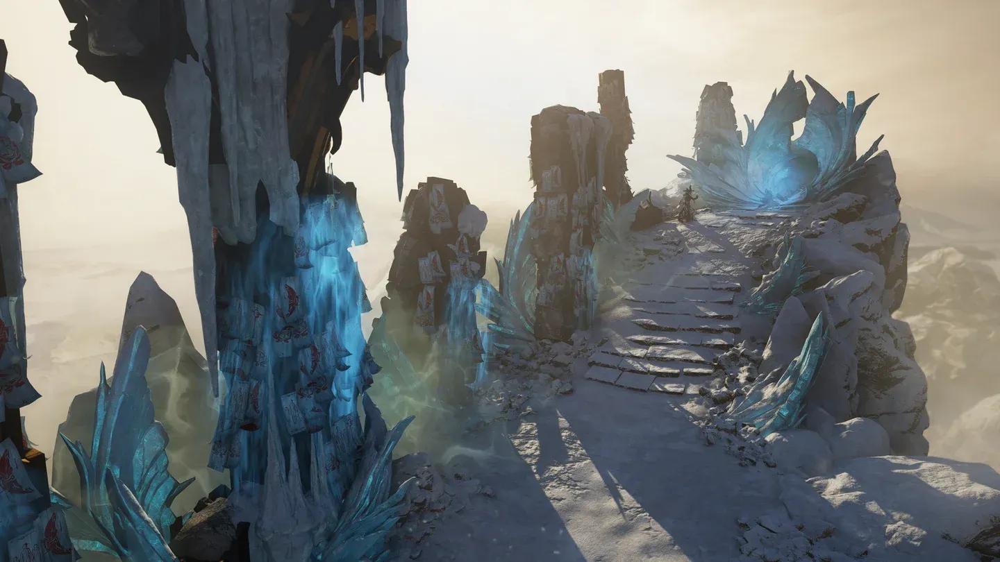 The Yuvan Peak iceblade location