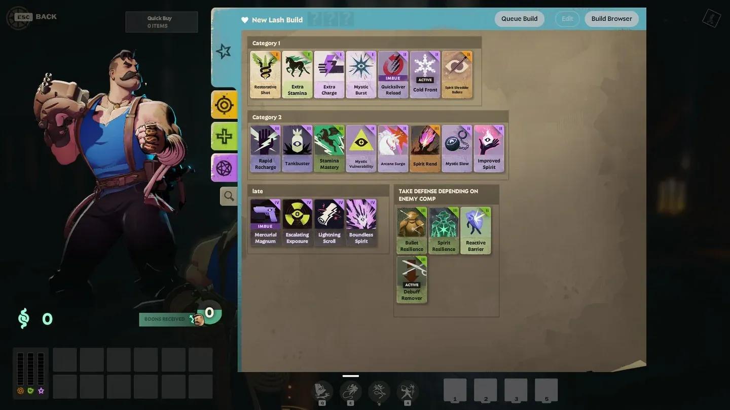 Core mid-game item setup
