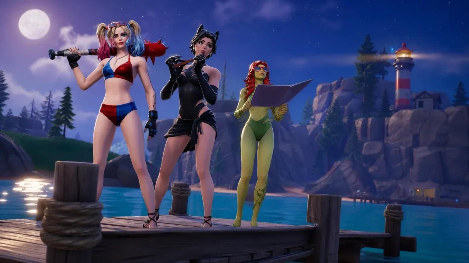 Fortnite DC Boss Locations: Where to Duel Catwoman, Harley Quinn and Poison  Ivy