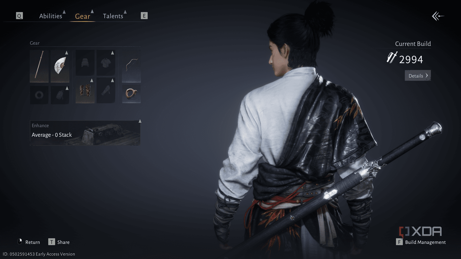Gear enhancement provides permanent slot-based upgrades