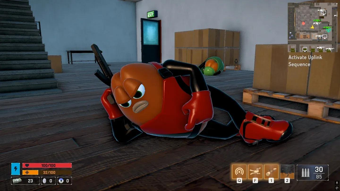 The mission starts with a crash